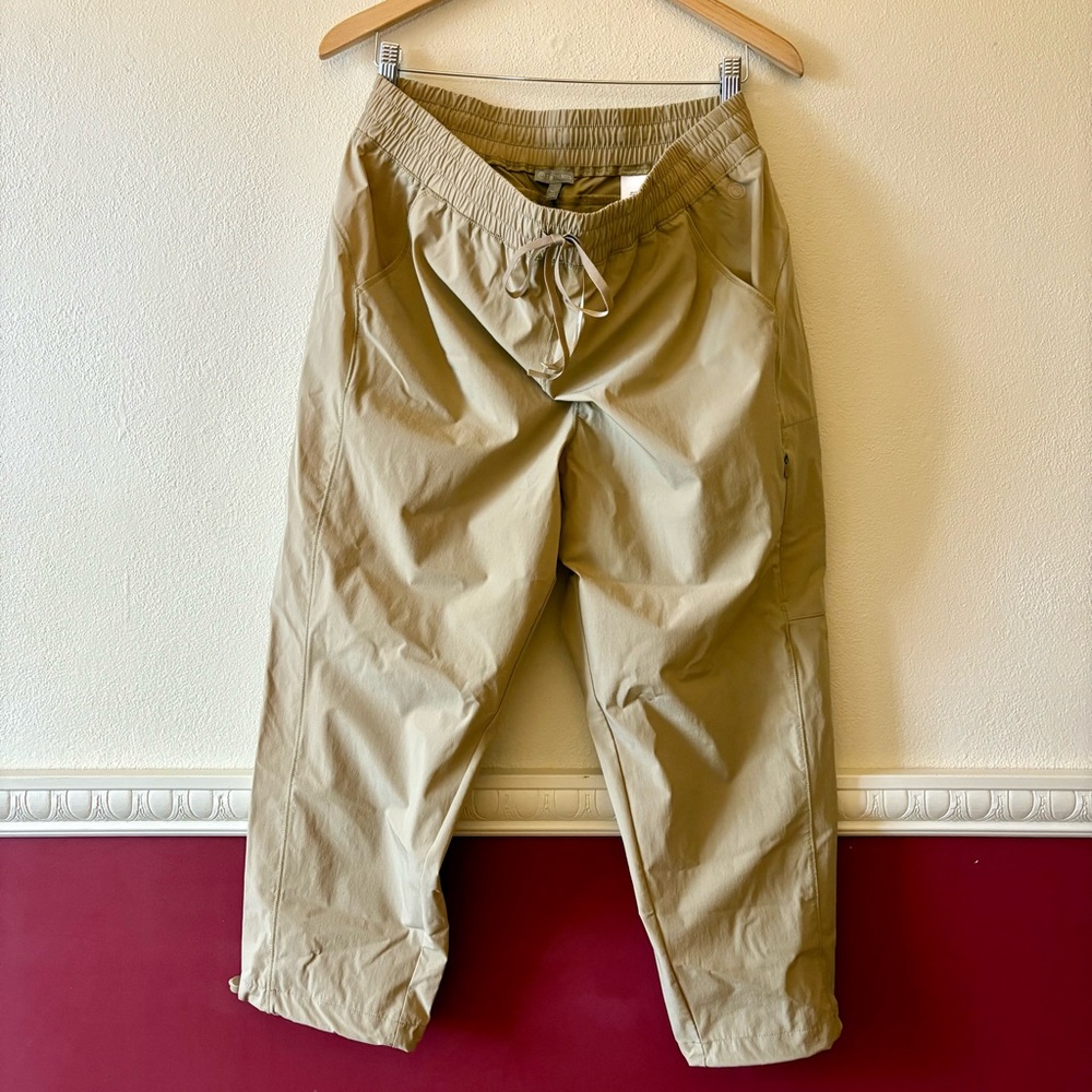 Talbots Cropped Khaki Nylon Drawstring Pants - image 4